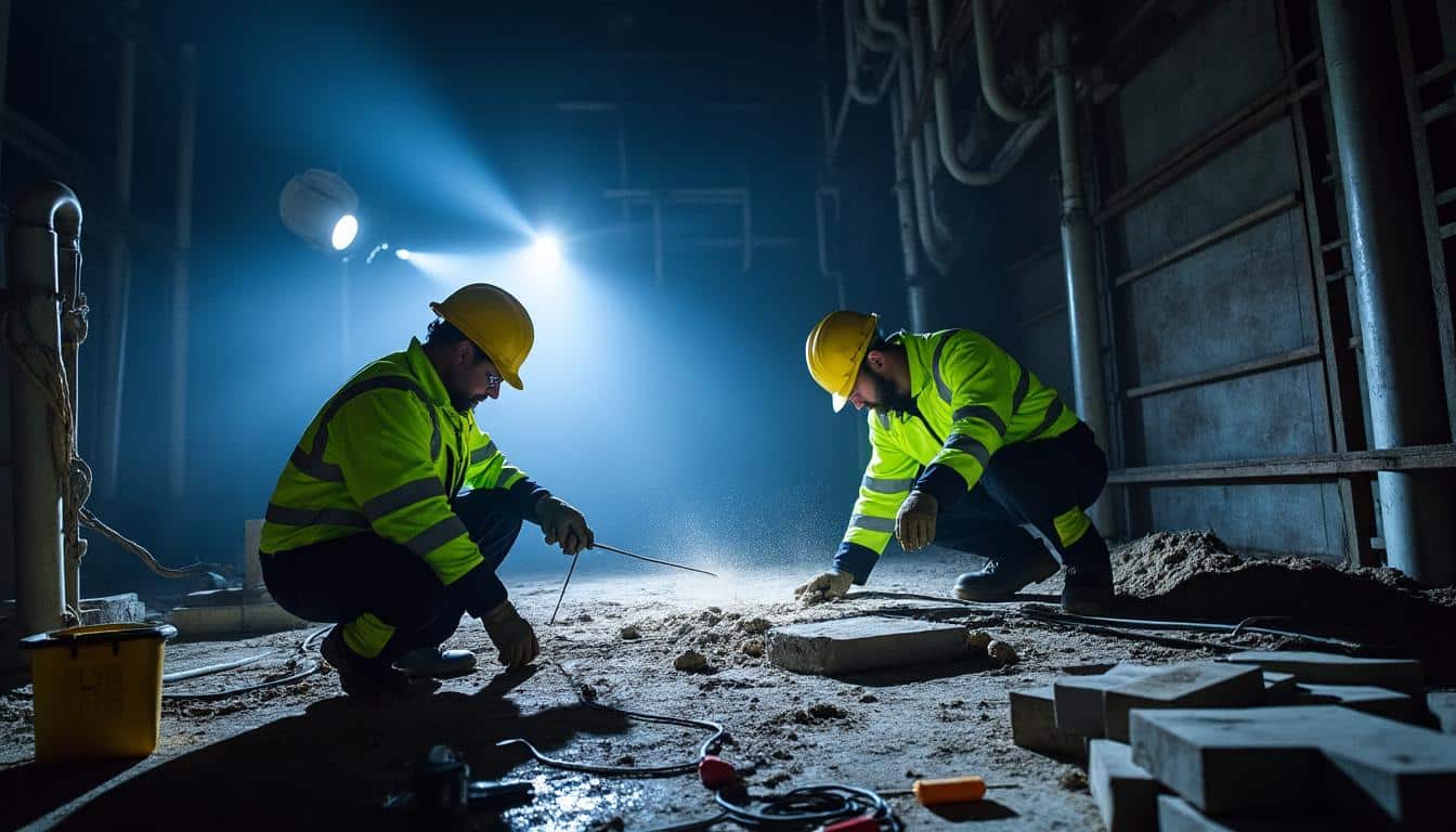 Illustration: Comprendre ce que recouvre le travail en heure de nuit dans le BTP