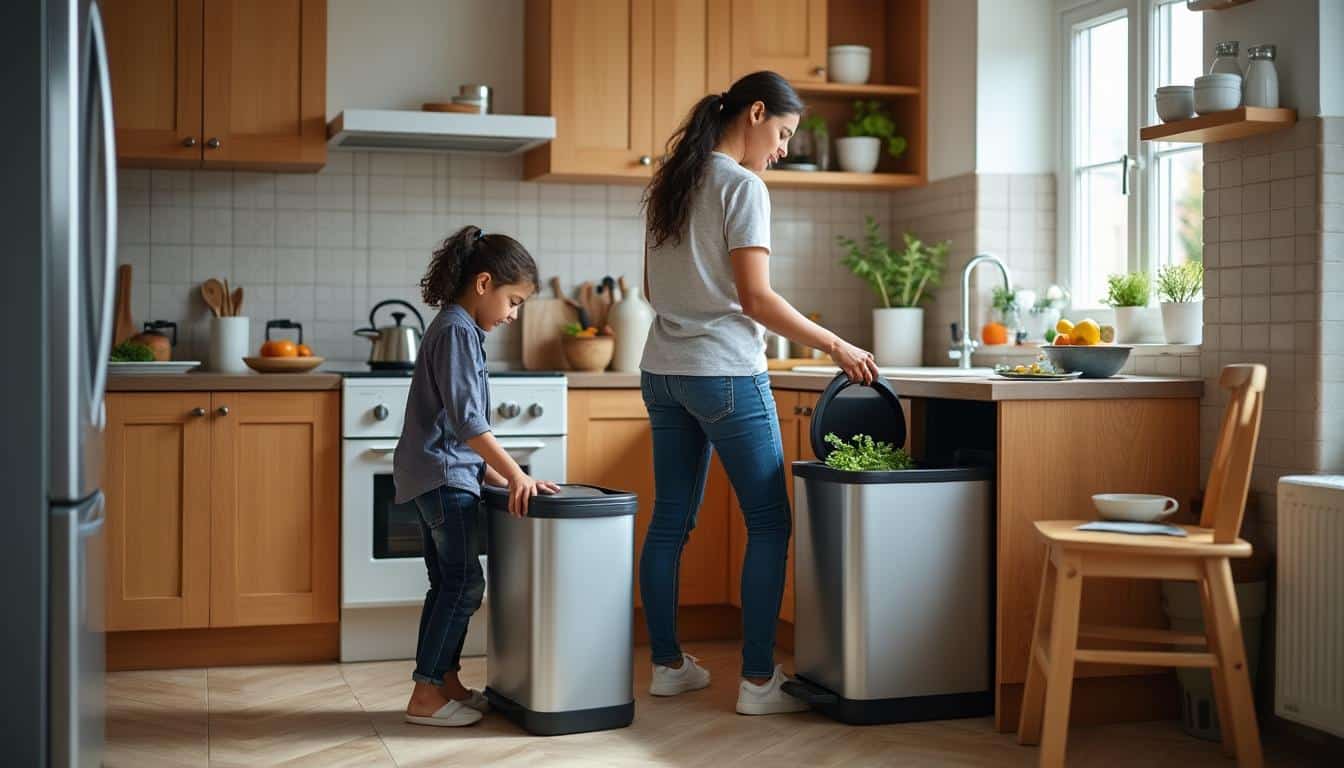 Illustration: Pourquoi la hauteur du contenant à déchets est-elle si déterminante ?