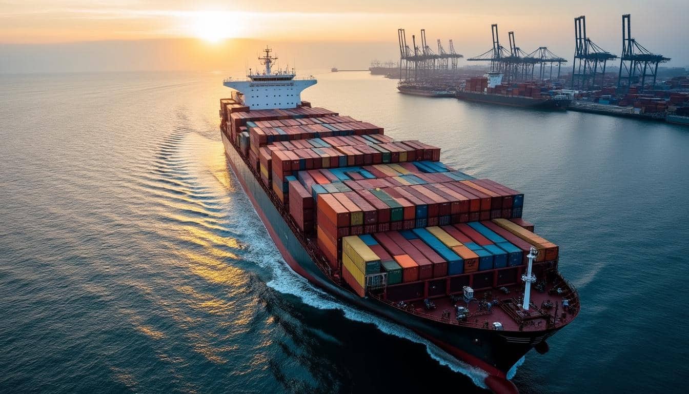 Illustration: Comprendre l’importance des plus grands navires porte-conteneurs dans le transport mondial