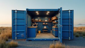 Plan du container de 40 pieds : dimensions, usages et aménagements