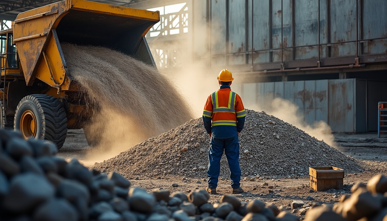 Trémie de déchargement : optimiser la gestion des matériaux en vrac