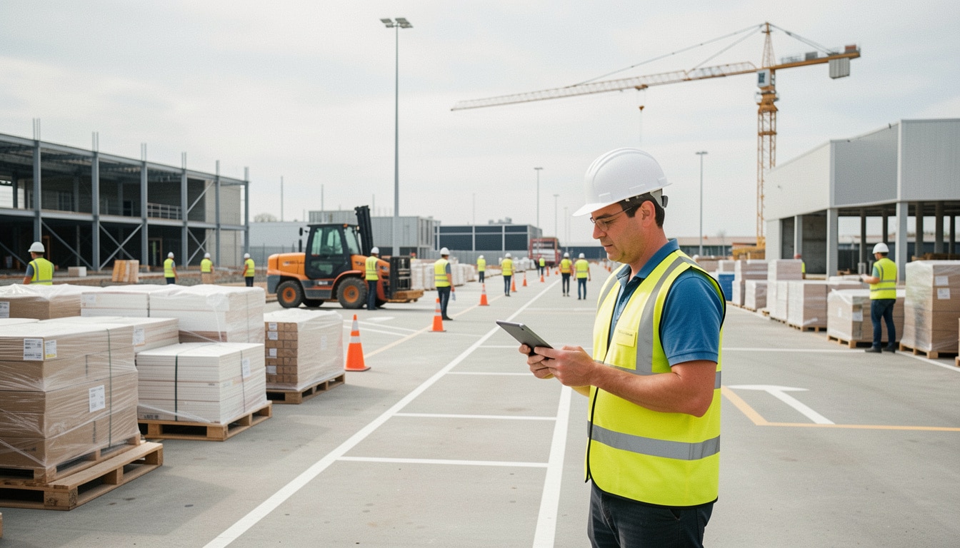 Optimiser la logistique sur un chantier de construction