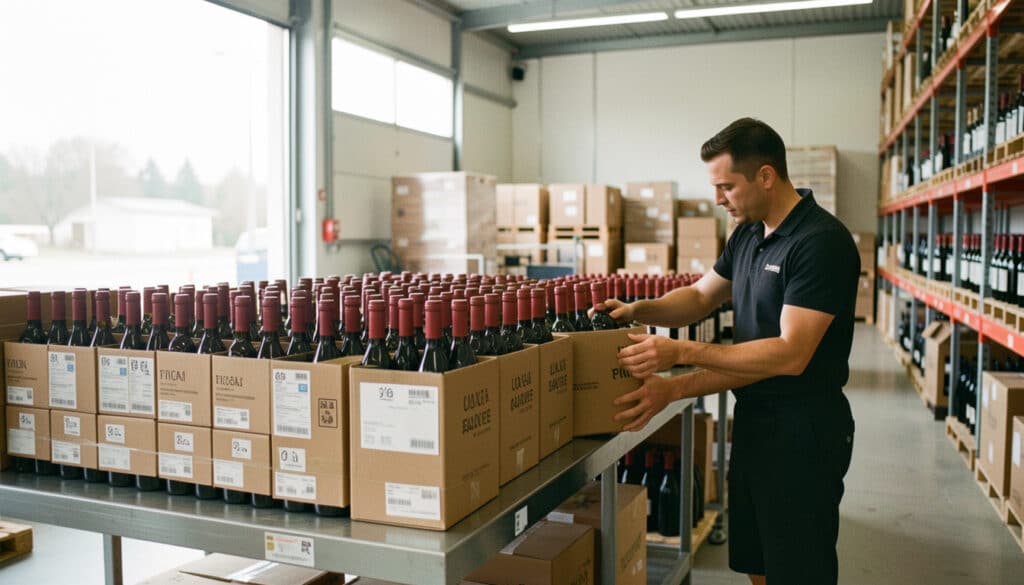 La logistique du vin de la cave à la livraison